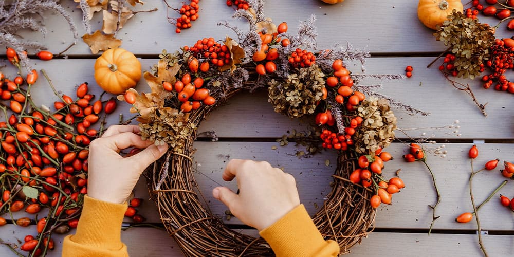 Stephens Landscaping Garden Center-Moultonborough-Front Porch DIY wreath